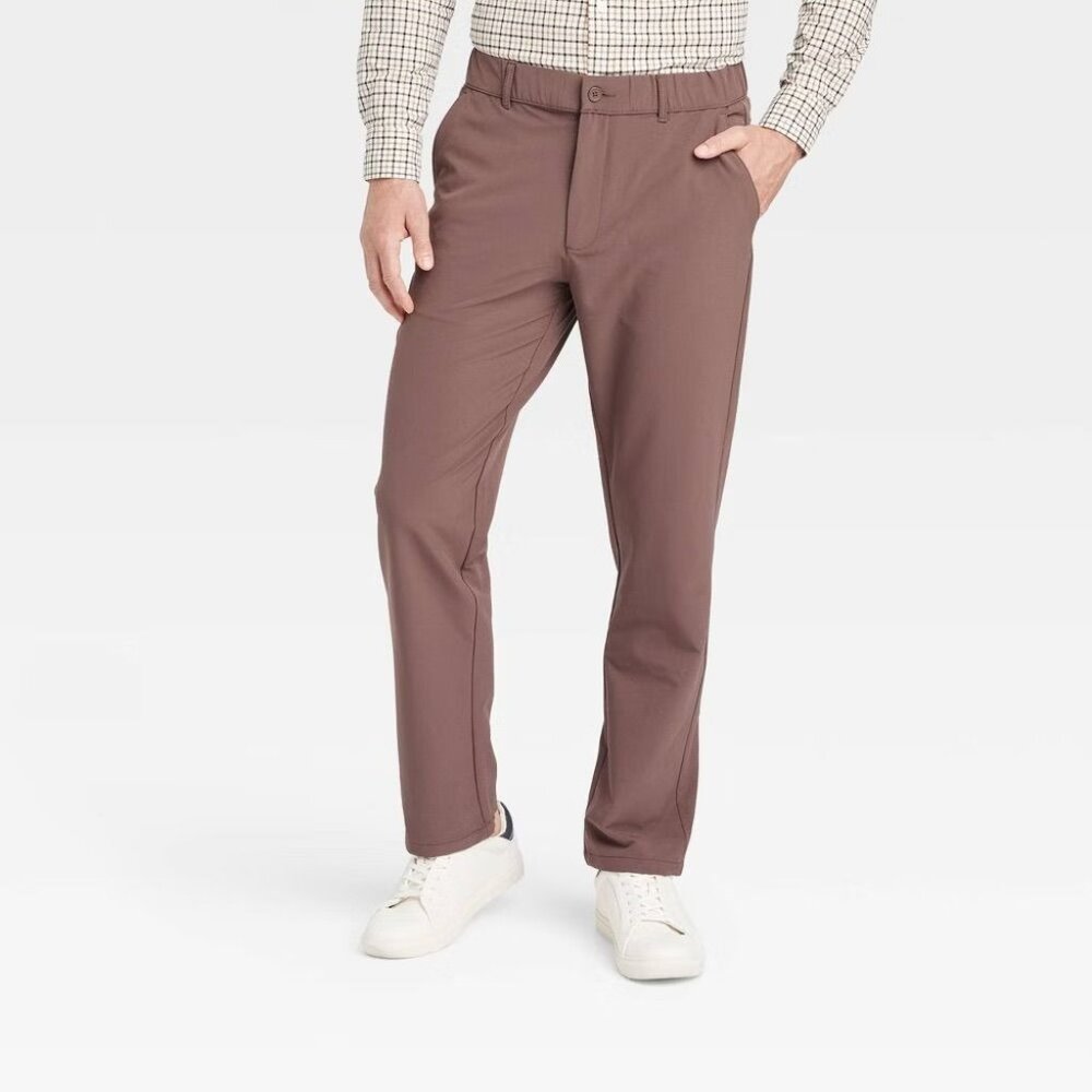 NEW Goodfellow & Co Men's Relaxed Travel Trousers - Brown